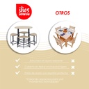 Comedor Redondo Compacto de 5 Piezas 