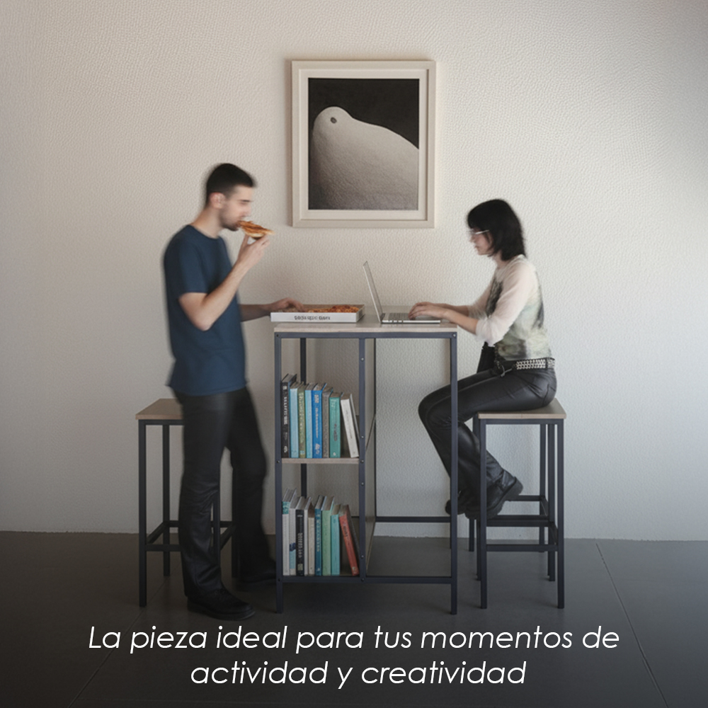 Mesa de Bar con Bancos de 3 Piezas