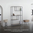 Librero Metálico Industrial de 4 Niveles