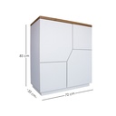 Mueble Organizador Blanco Moderno Multiusos