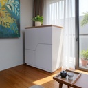 Mueble Organizador Blanco Moderno Multiusos