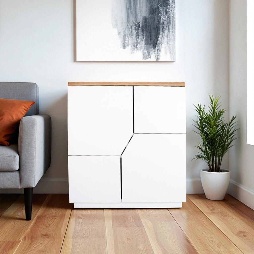 Mueble Organizador Blanco Moderno Multiusos