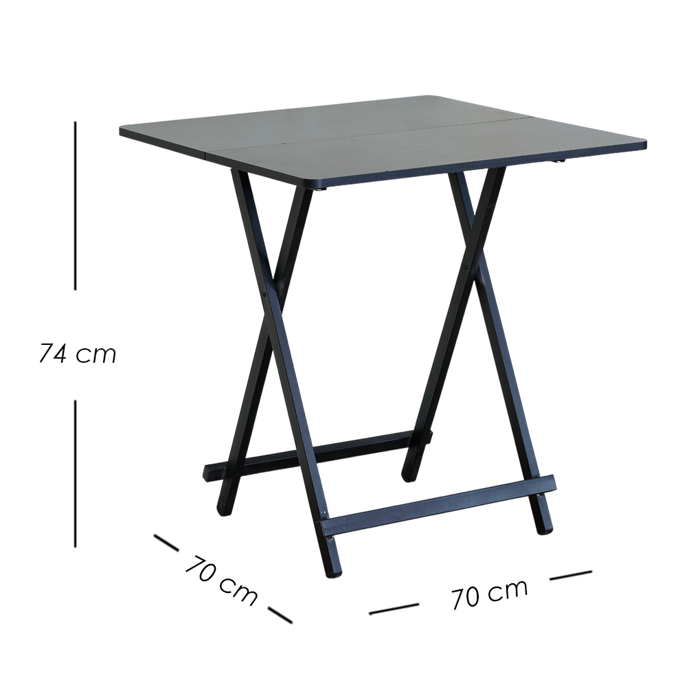 Mesa Plegable Versátil y Compacta de Color Negro