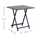 Mesa Plegable Versátil y Compacta de Color Negro