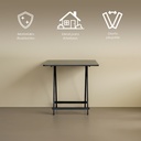 Mesa Plegable Versátil y Compacta de Color Negro