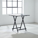Mesa Plegable Versátil y Compacta de Color Negro