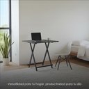 Mesa Plegable Versátil y Compacta de Color Negro