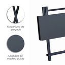 Mesa Plegable Versátil y Compacta de Color Negro