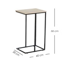 Mesa Auxiliar Alta de Estilo Minimalista Industrial