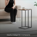 Mesa Auxiliar Alta de Estilo Minimalista Industrial