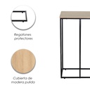 Mesa Auxiliar Alta de Estilo Minimalista Industrial