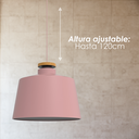 Lámpara colgante 125G rosa