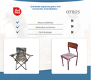  10 Sillas Plegables Playa Militar
