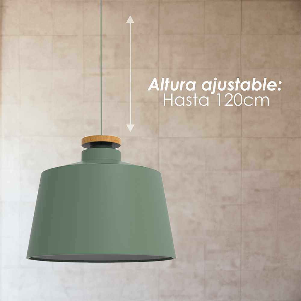 Lámpara colgante 125G verde