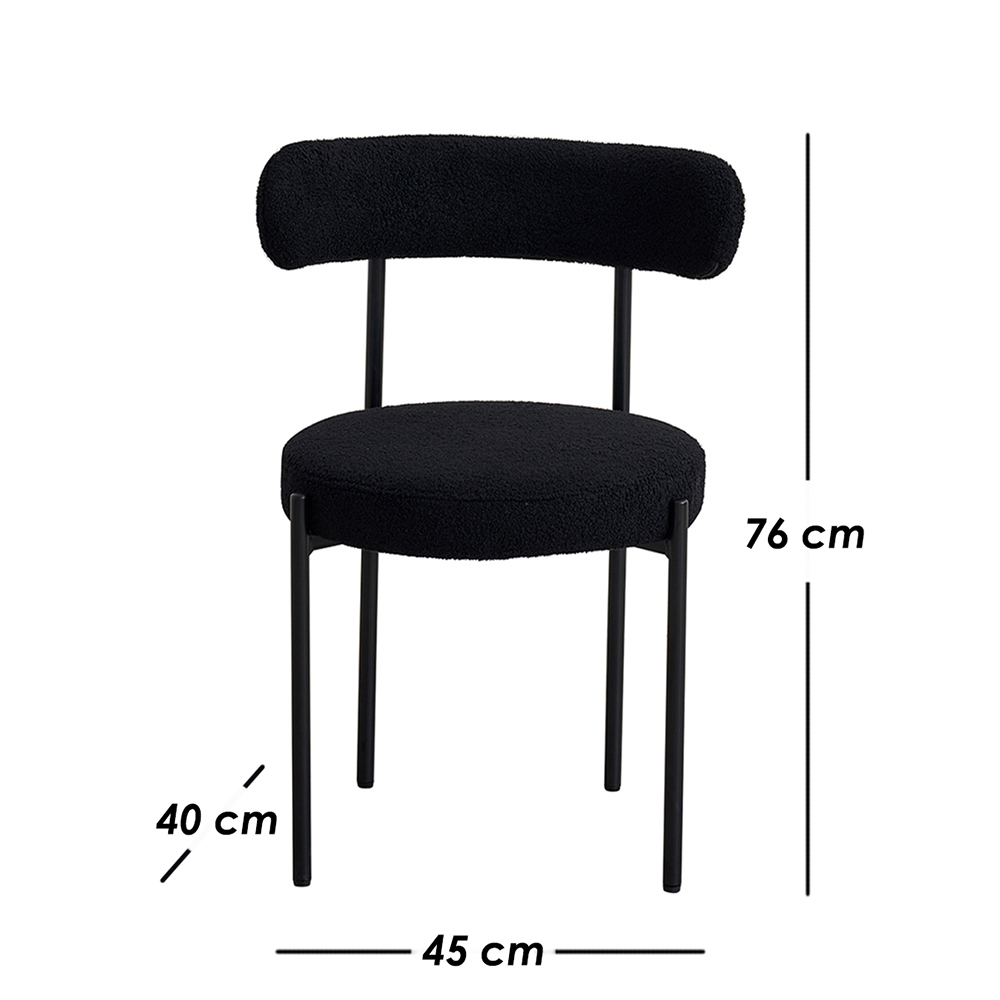  4 Sillas Aria Negro