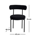  4 Sillas Aria Negro