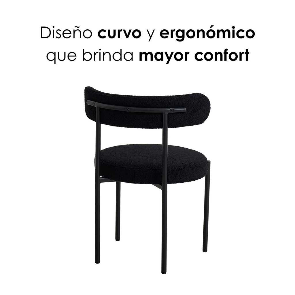  4 Sillas Aria Negro