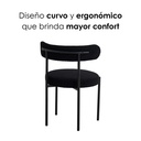  4 Sillas Aria Negro