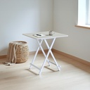 Mesa Plegable Versátil y Compacta de Color Beige