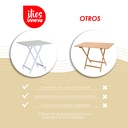 Mesa Plegable Versátil y Compacta de Color Beige
