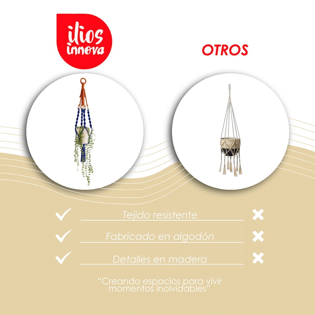 Hanger Boho para maceta