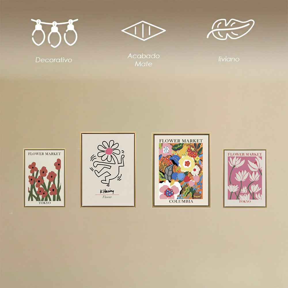 Juego de cuadros decorativos estilo Matisse