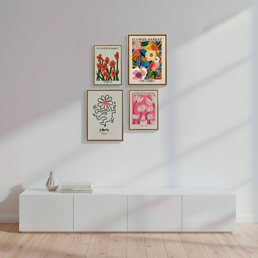 Juego de cuadros decorativos estilo Matisse