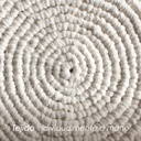 Paquete 4 Manteles Redondos Boho Macramé Blanco