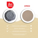 Paquete 4 Manteles Redondos Boho Macramé Gris