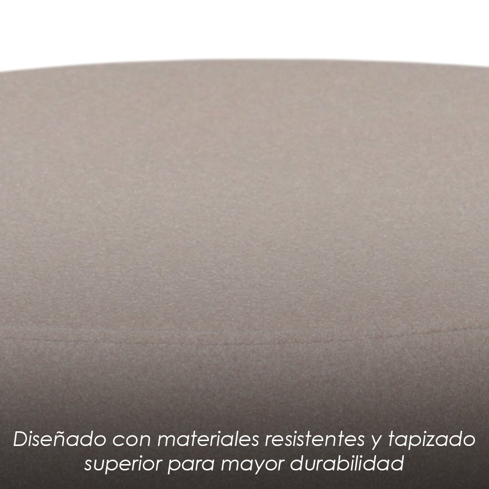 Taburete Redondo Minimalista Moderno Beige