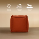 Taburete Cuadrado Terracota Minimalista