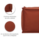 Taburete Cuadrado Terracota Minimalista