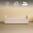 Taburete Minimalista Kioto Beige con Almacenamiento