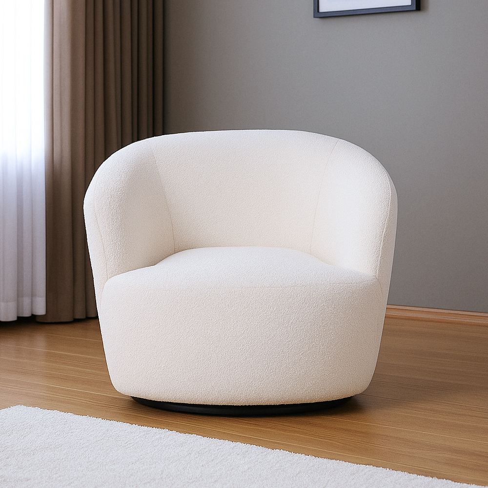 Sillón Moderno Giratorio Osaka Beige