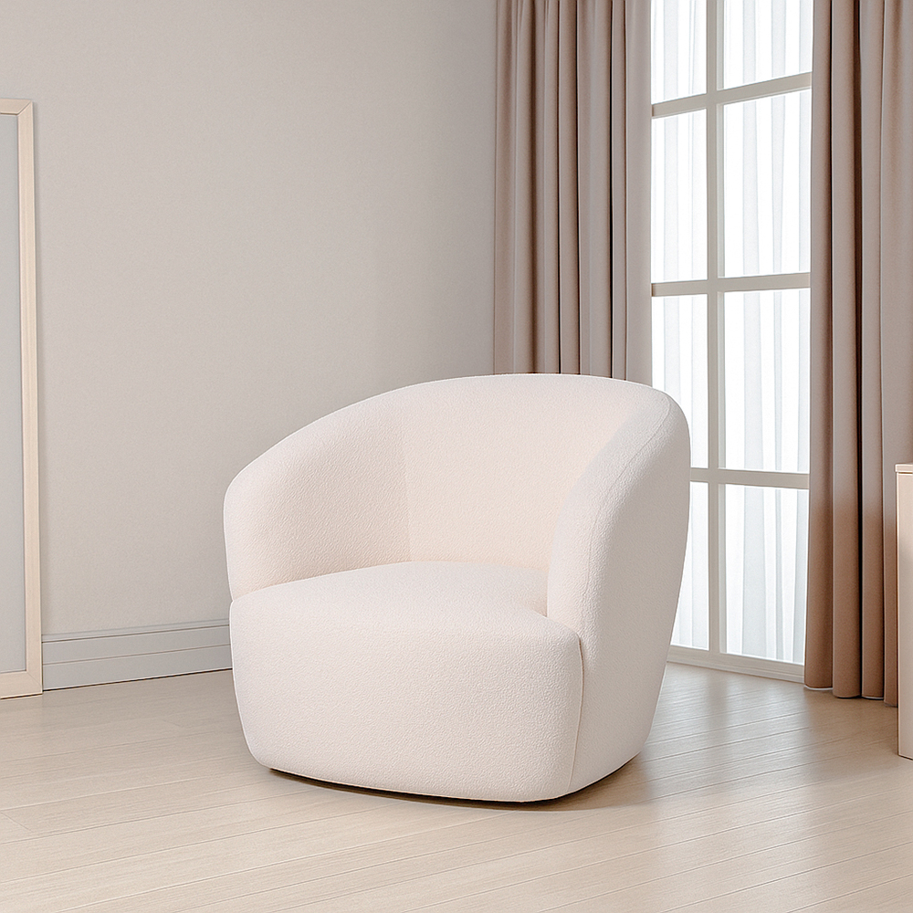 Sillón Moderno Giratorio Osaka Beige