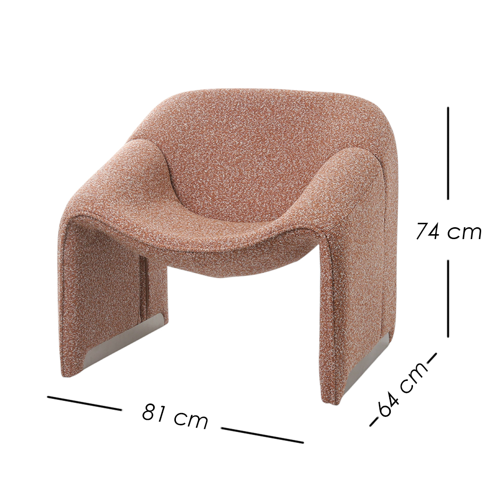 Sillón Individual Cangrejo Terracota