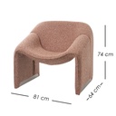 Sillón Individual Cangrejo Terracota