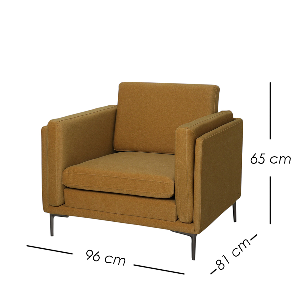 Sillón Berlín Mostaza