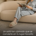 Sofá Kobe Curvo Beige 3 Plazas