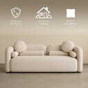 Sofá Gaia Beige 3 Plazas