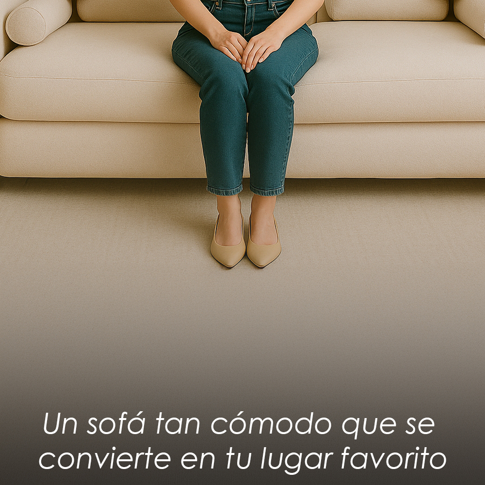 Sofá Gaia Beige 3 Plazas