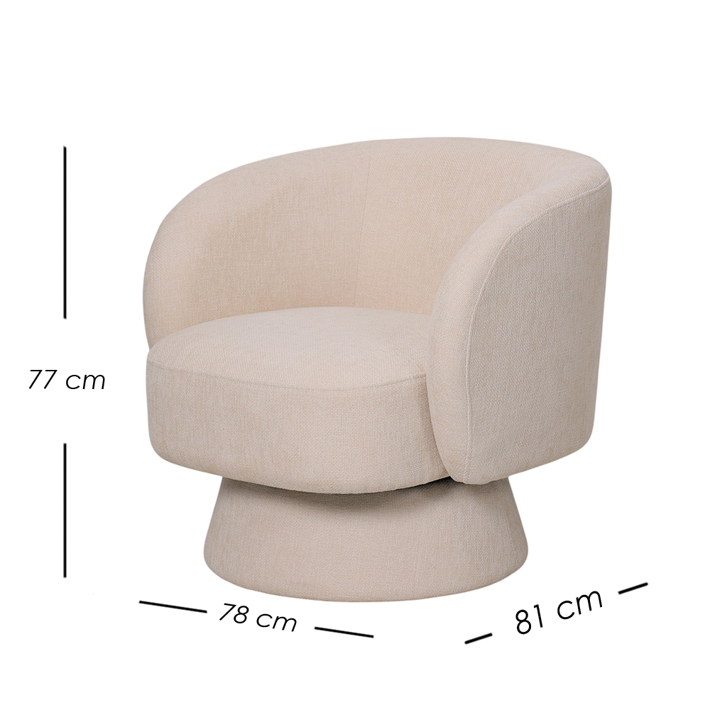 Sillón Individual Mérida Beige