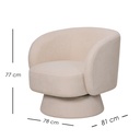 Sillón Individual Mérida Beige