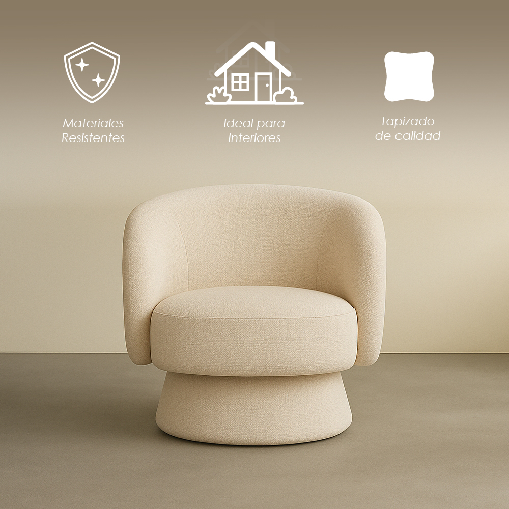 Sillón Individual Mérida Beige