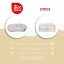 Sofá Bold Curvo Blanco 3 Plazas