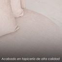 Sofá Redo Beige de Una Plaza Moderno 