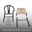 2 sillas de comedor Bone negras