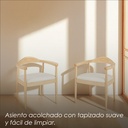 2 sillas Nórdico para comedor con reposabrazos