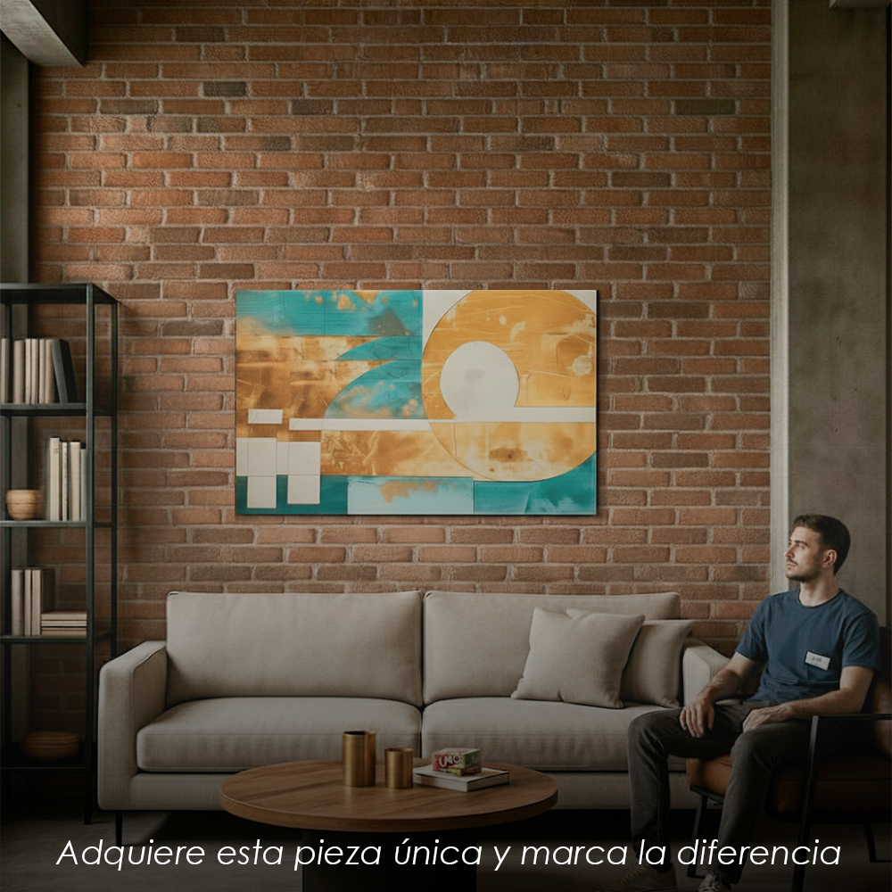 Cuadro decorativo 80x120 CDT-abstracto azul