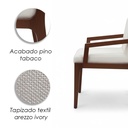 Silla de comedor Kuadro color beige